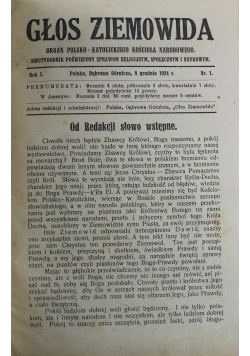 Głos Ziemowida nr od 1 do 24 ok 1925 r.