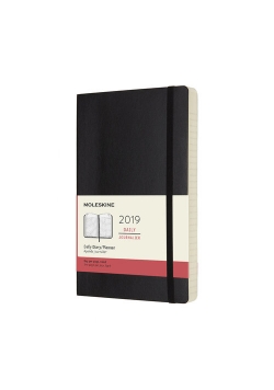 Kalendarz 2019 dzienny Moleskine 12M L  miękka oprawa, czarny