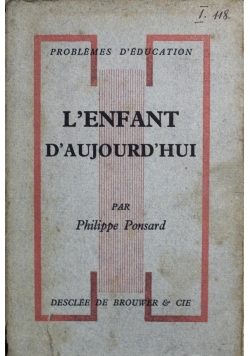 L'Enfant d'aujourd'hui 1937 r.