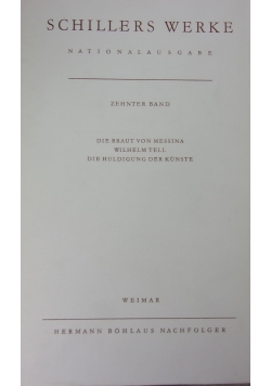 Schillers Werke Nationalausgabe Band 10