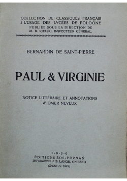 Paul & Virginie  1930 r.