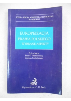 Europeizacja prawa polskiego-wybrane aspekty
