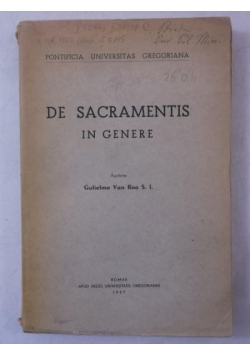 De Sacramentis in Genere