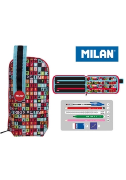 Multipiórnik Milan owalny z 4 piórnikami Super Heroes
