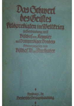 Das Schwert des Geistes, 1917r.
