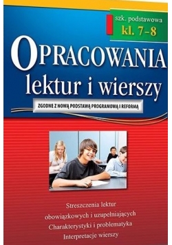 Opracowania SP 7-8 lektur i wierszy w.2018 GREG