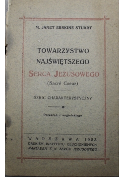 Towarzystwo Najświętszego Serca Jezusowego 1923 r.