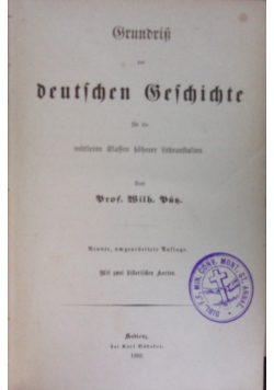 Deutschen Geschichte, 1868 r.
