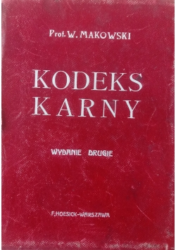 Kodeks Karny ,1933 r.