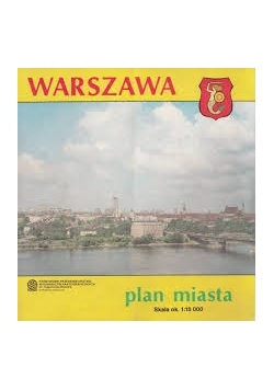 Warszawa plan miasta skala ok. 1:18 000