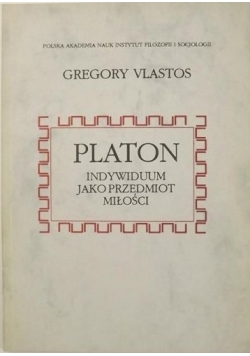 Platon. Indywiduum jako przedmiot miłości