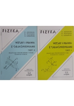 Fizyka. Wzory i prawa z objaśnieniami, cz. I-II