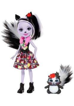 Barbie Enchantimals Lalka+zwierzątko Sage Skunk & Caper
