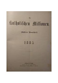 Die Katholischen Missionen, 1885r.