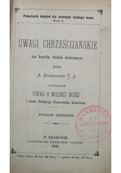 Uwagi Chrześcijańskie 1902 r.