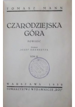 Czarodziejska Góra 1930 r I wydanie