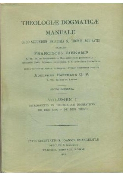 Theologiae dogmaticae manuale, 1933r