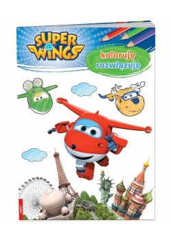 Super Wings Koloruję rozwiązuję