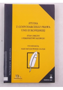Studia z gospodarczego prawa Unii Europejskiej