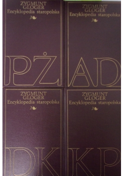 Encyklopedia staropolska. Zestaw 4 książek