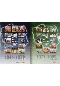 Kartki z PRL,zestaw dwóch książek
