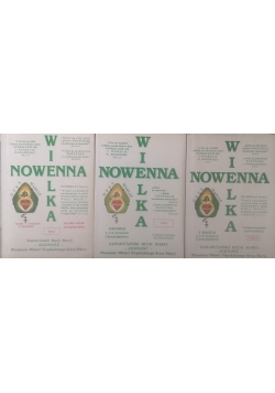 Wielka nowenna Tom od I do III