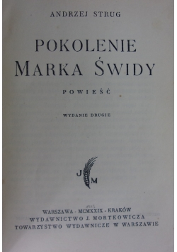 Pokolenie Marka Świdy, 1929r.
