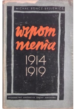 Wspomnienia 1914 1919