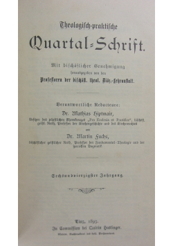 Theologisch praktische Quartalschrift, 1893r.