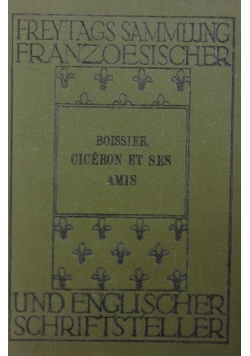 Boissier, Ciceron et ses amis, 1920r