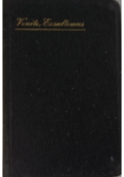 Venite, Exultemus, 1898 r.