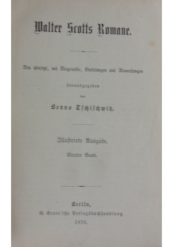 Walter Scotts Romane, 1876 r.