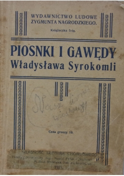 Piosnki i Gawędy ,1921r.