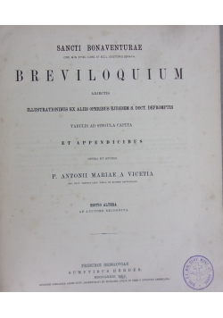 Sancti Bonaventurae Breviloquium, 1881 r.