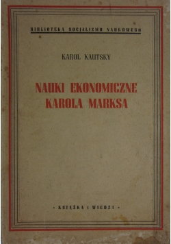 Nauki ekonomiczne Karola Marksa, 1949 r.