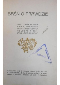 Baśń o prawdzie 1910 r.