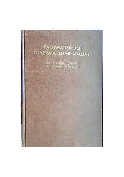 Fachworterbuch fur brauerei und malzerei
