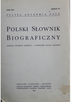 Polski Słownik Biograficzny Zeszyt 50
