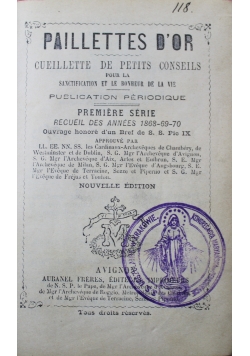 Paillettes d or cueillette de petits conseils 3 w 1 1879 r.