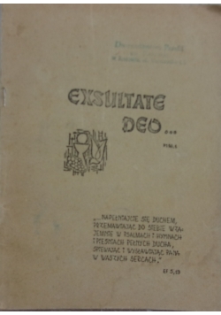 Exsultate deo. Mały śpiewnik mszalny