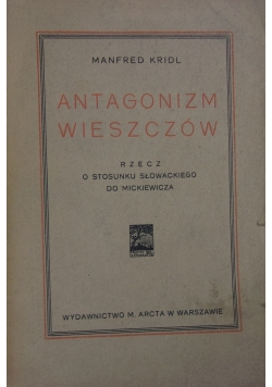 Antagonizm wieszczów, 1925 r.