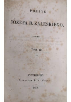 Poezye tom III i IV 1852 r.