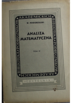 Analiza matematyczna 1947r