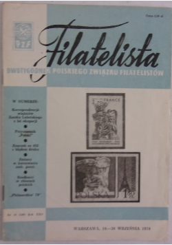Filatelista dwutygodnik polskiego związku filatelistów 16 - 30 września 1978