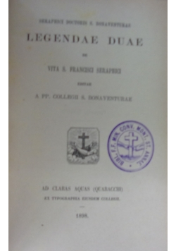 Legendae Duae, 1898 r.