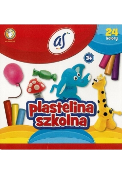 Plastelina szkolna 24 kolory AS