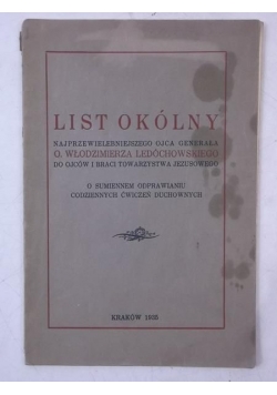 List Okólny, 1935 r.