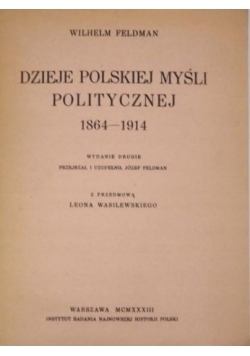 Dzieje Polskiej Myśli Politycznej 1933 r.