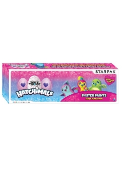 Farby plakatowe 12 kolorów 20ml Hatchimals