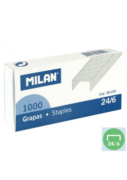 Zszywki metalowe Milan 24/6, 1000 sztuk